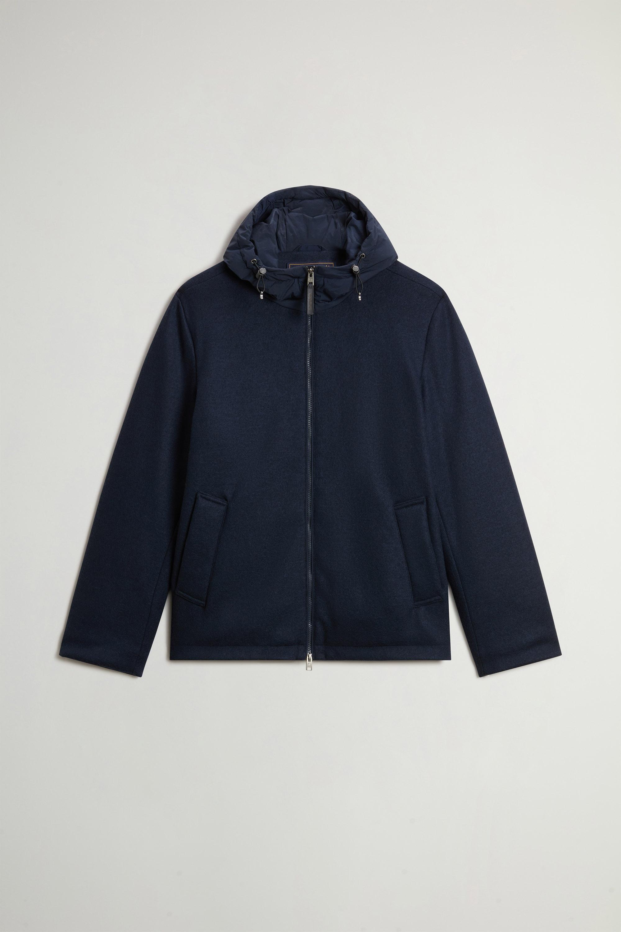 KNITTED WOOL PACIFIC JACKET Blue photo 5 | Woolrich