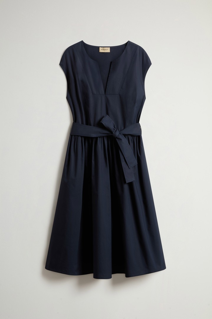 POPLIN SHORT DRESS Blue photo 5 | Woolrich