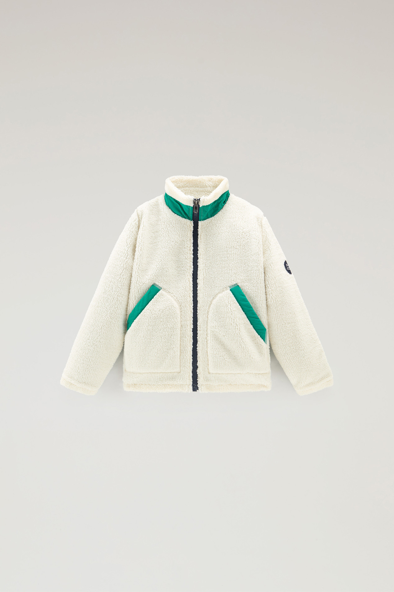 Boys's Sherpa Zip Sweater White photo 1 | Woolrich