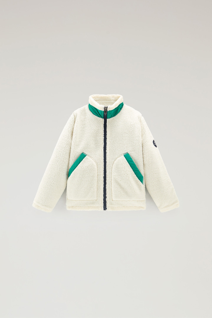Boys's Sherpa Zip Sweater White photo 1 | Woolrich