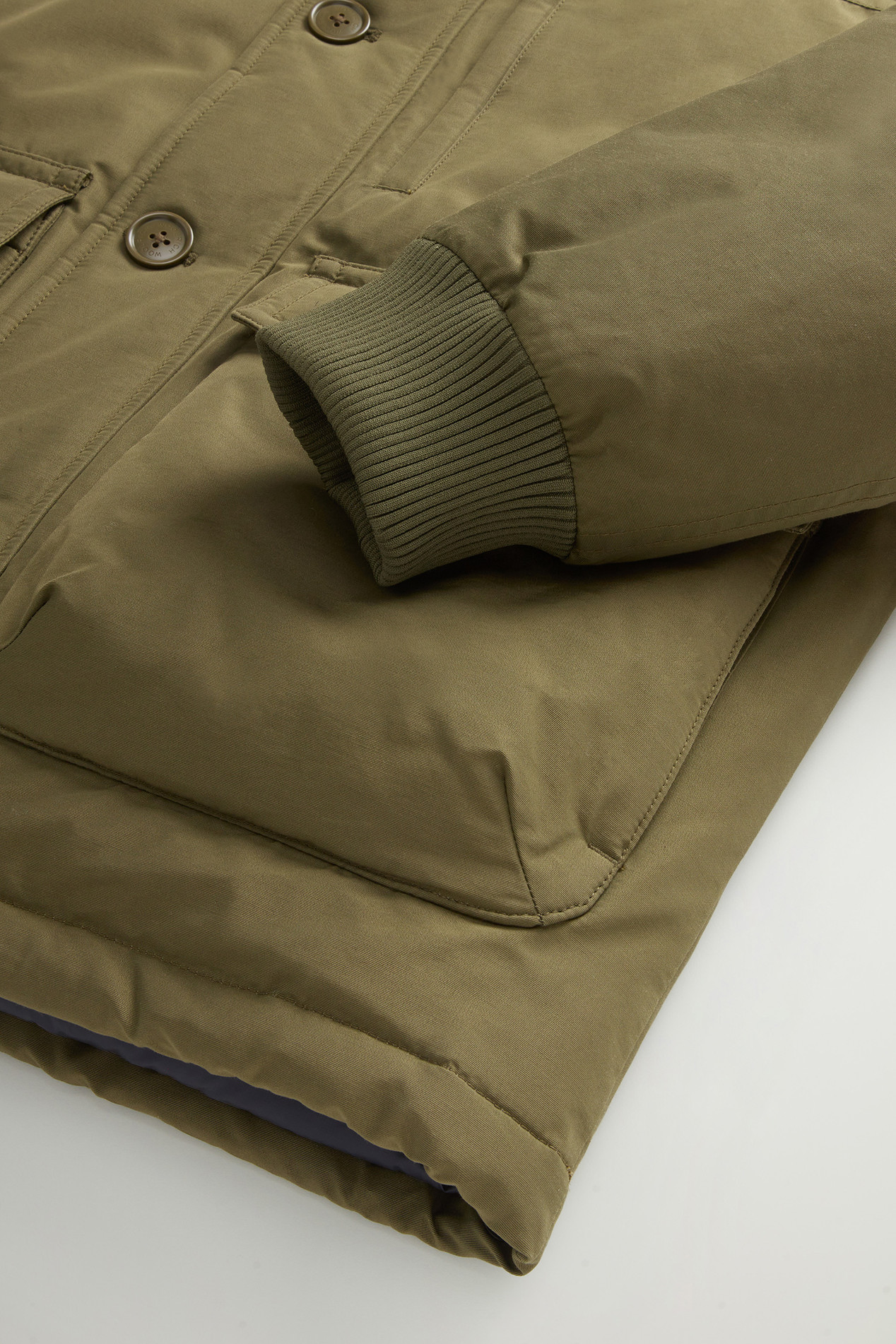 Ramar Cloth Bomber Jacket with Hood Green photo 5 | Woolrich