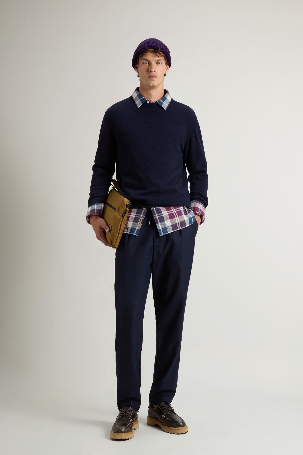 Pure Wool Crewneck Sweater Blue photo 2 | Woolrich