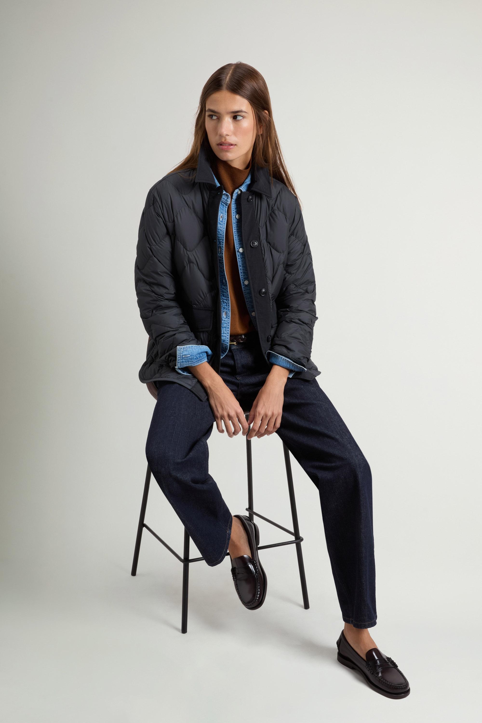 Heritage Steppjacke aus Mikrofaser Grau photo 1 | Woolrich