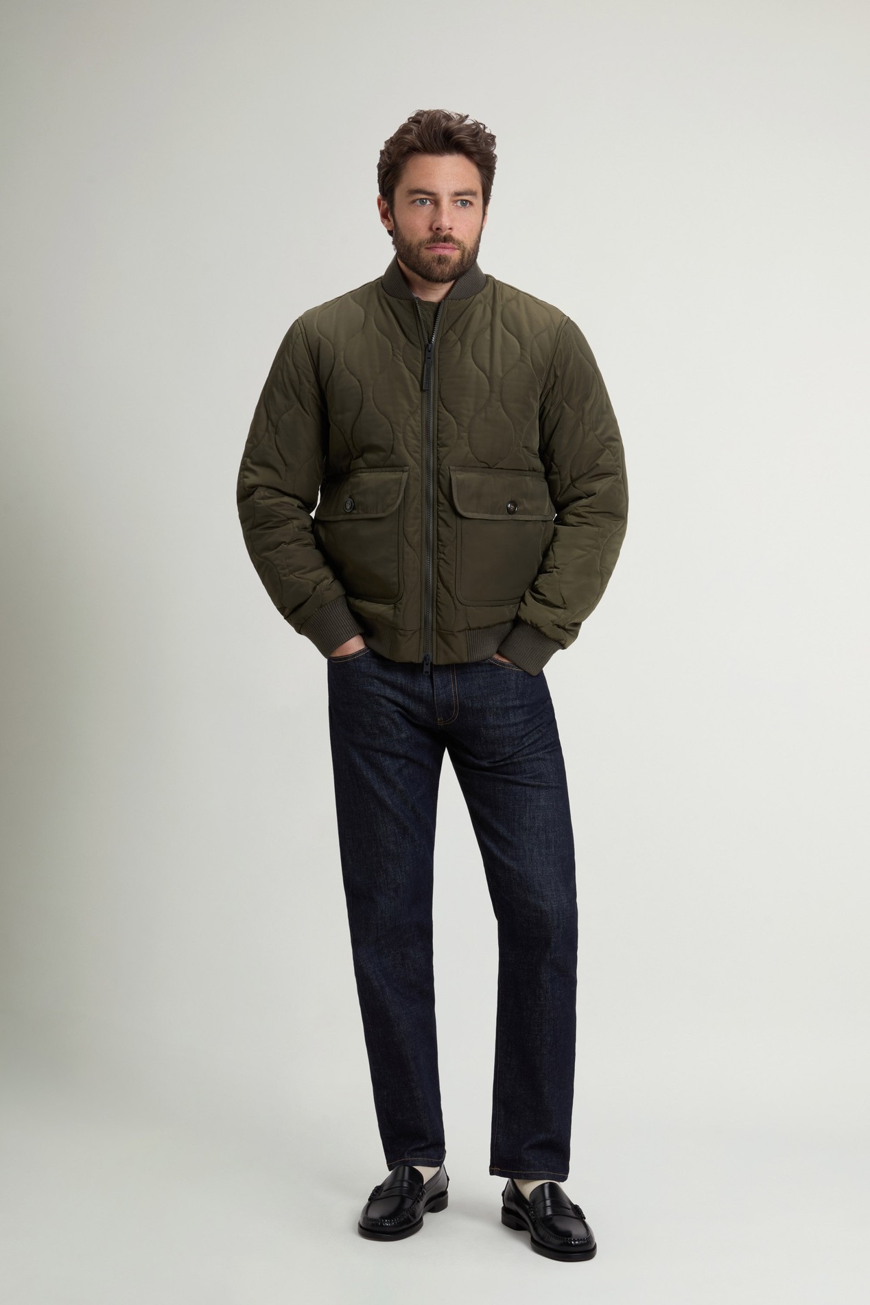ONION QUILTED BOMBER Green photo 2 | Woolrich