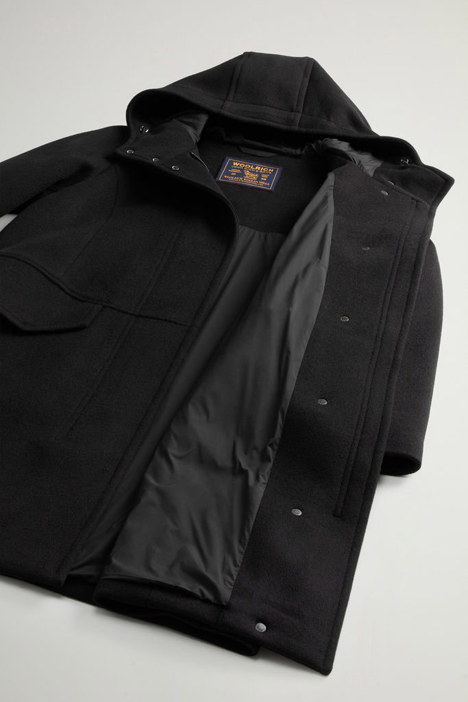 MELTON WOOL PARKA Schwarz photo 8 | Woolrich