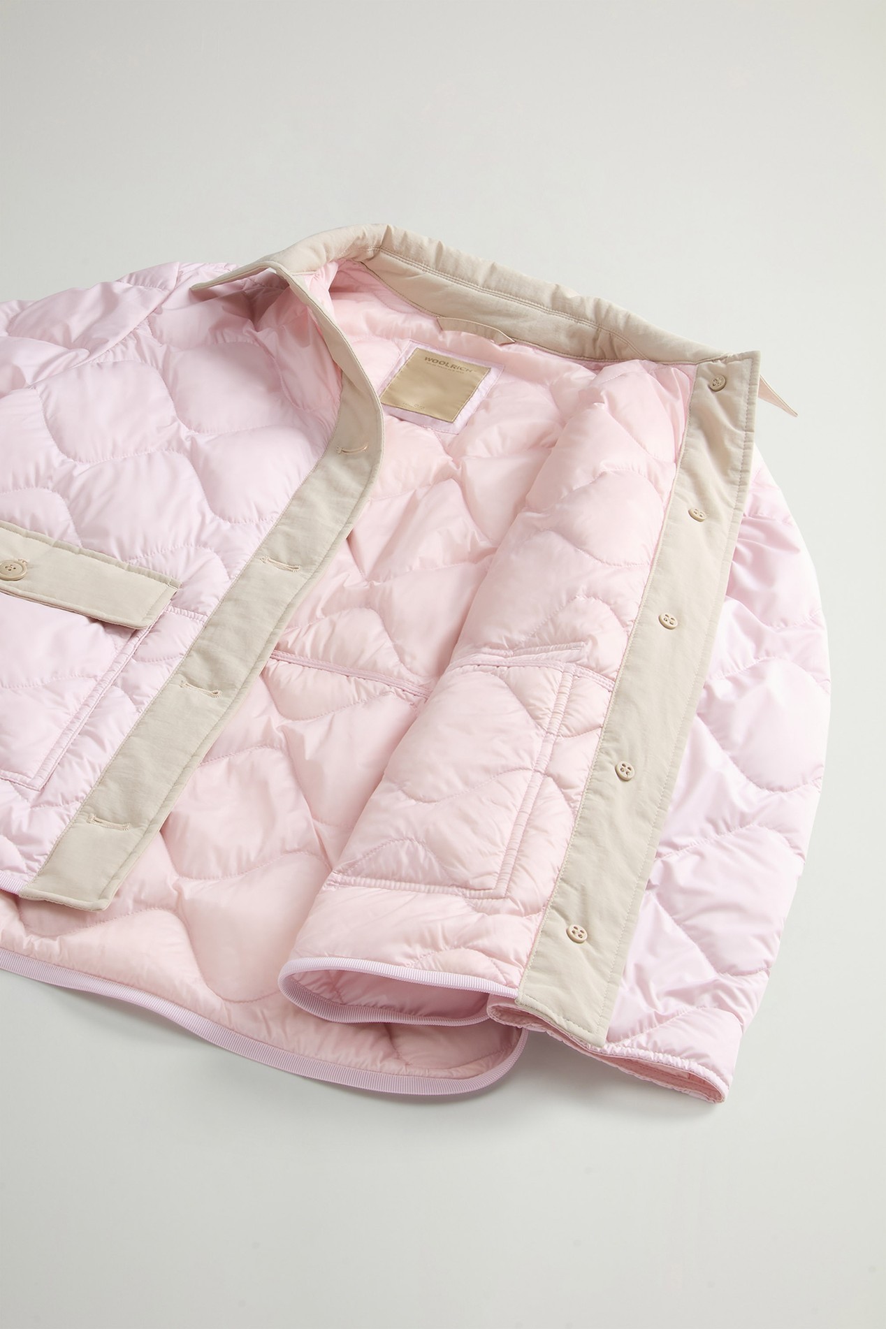 Quilted Microfiber Heritage Jacket Pink photo 8 | Woolrich