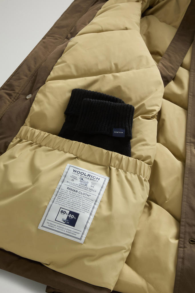 Arctic Anorak van Ramar Cloth met afneembaar bont Groen photo 5 | Woolrich