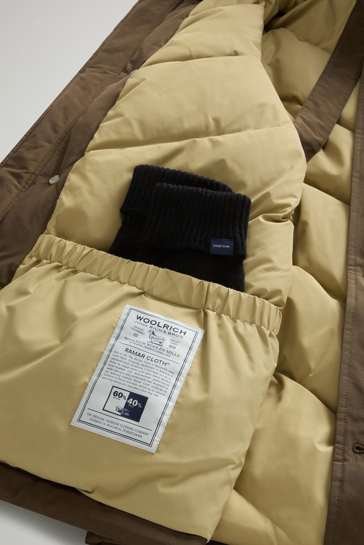 Arctic Anorak van Ramar Cloth met afneembaar bont Groen photo 5 | Woolrich