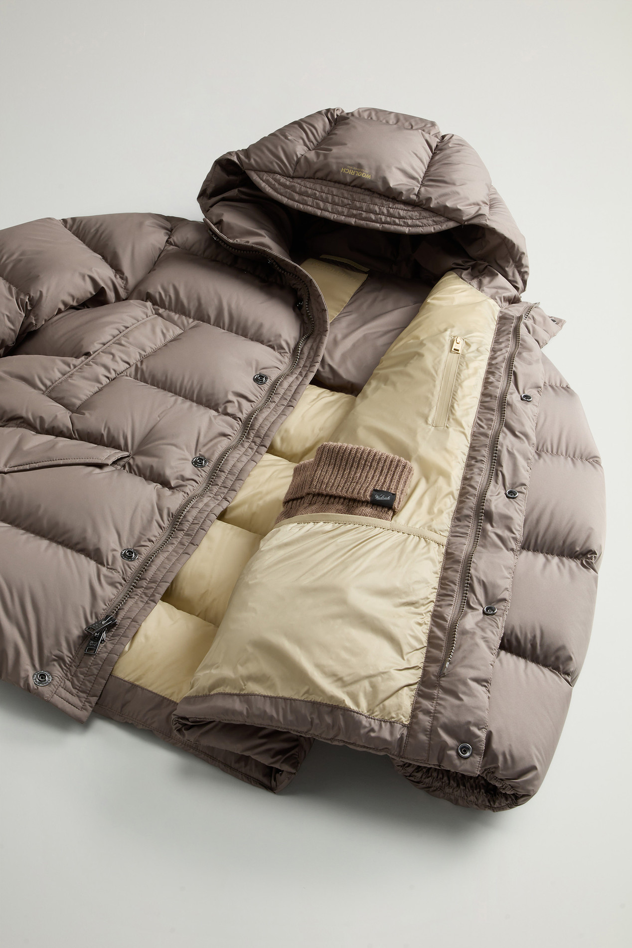 Cloud Parka in Microfiber Brown photo 9 | Woolrich