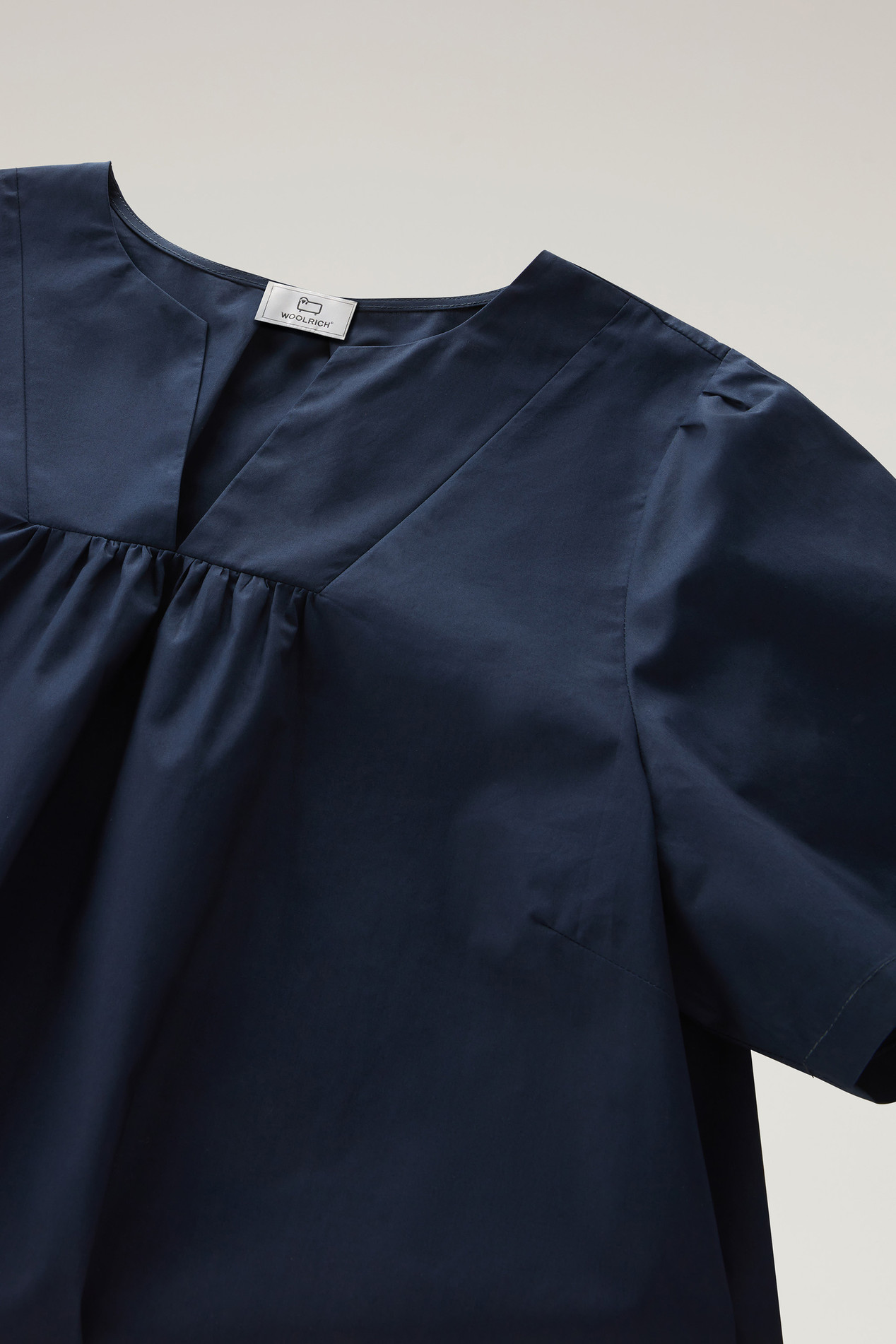 POPLIN BLOUSE Blue photo 2 | Woolrich
