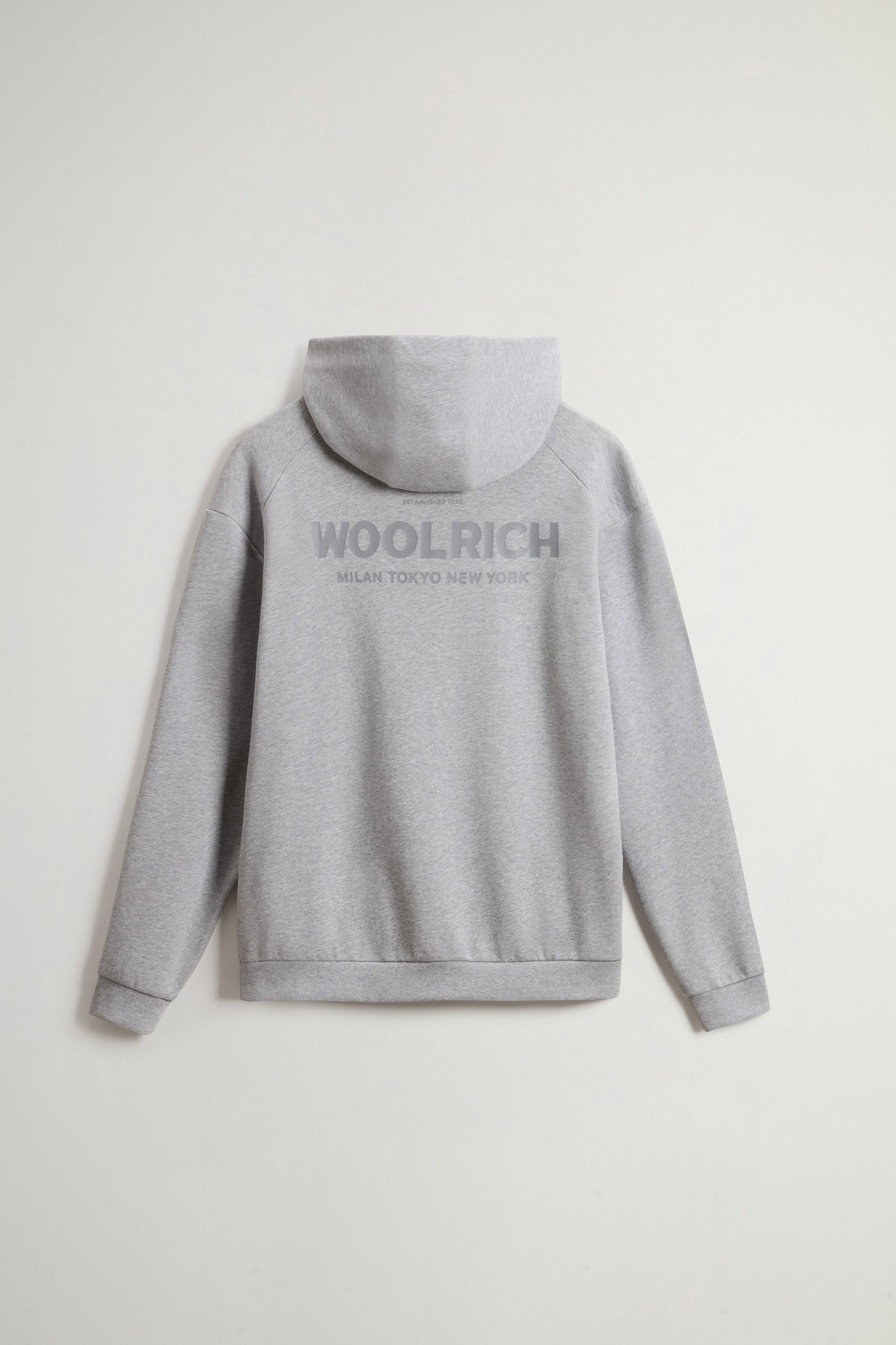 MACRO LOGO HOODIE Gray photo 6 | Woolrich