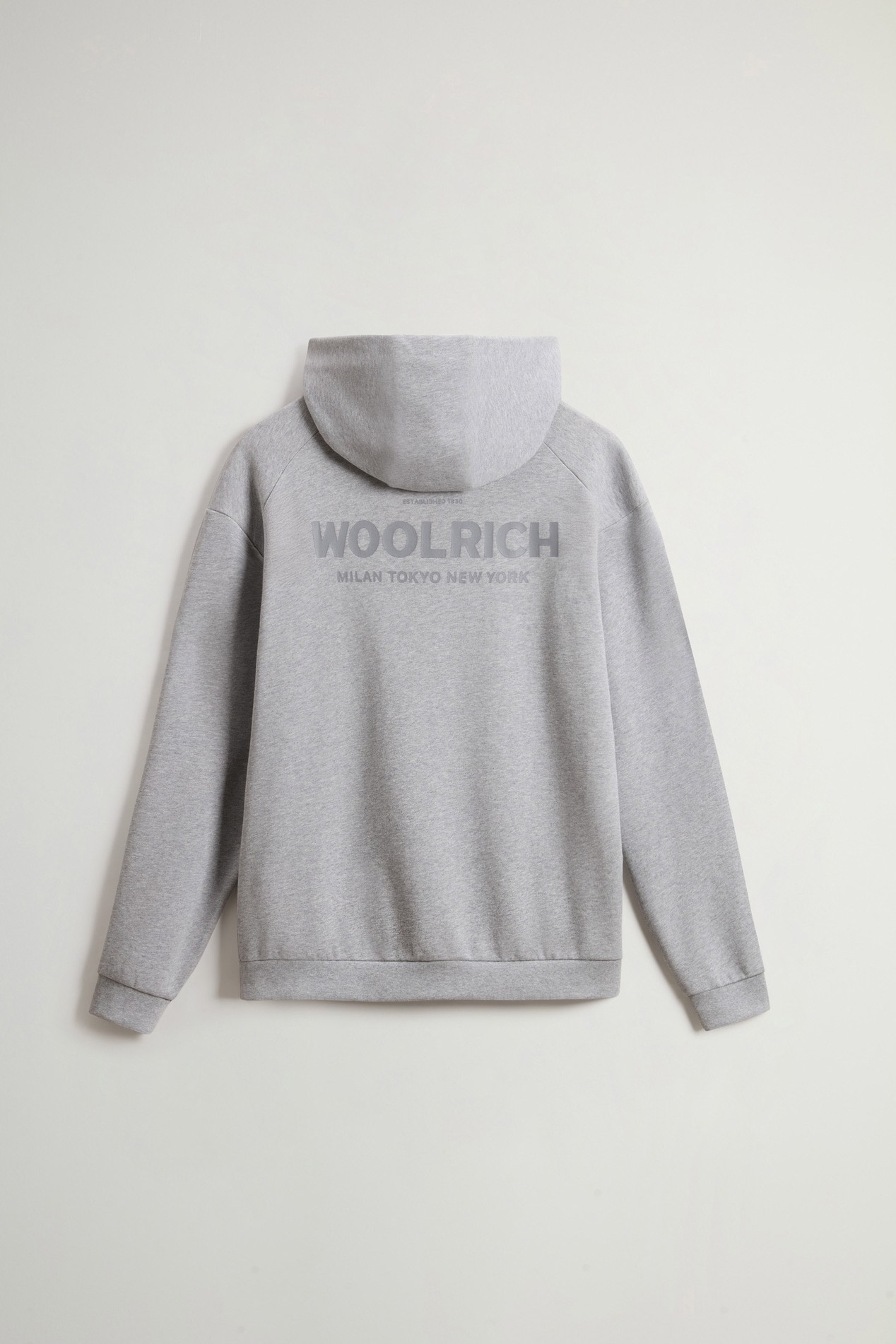 MACRO LOGO HOODIE Gray photo 6 | Woolrich