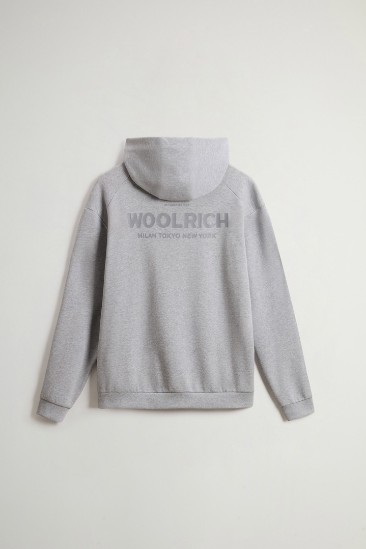MACRO LOGO HOODIE Gray photo 6 | Woolrich