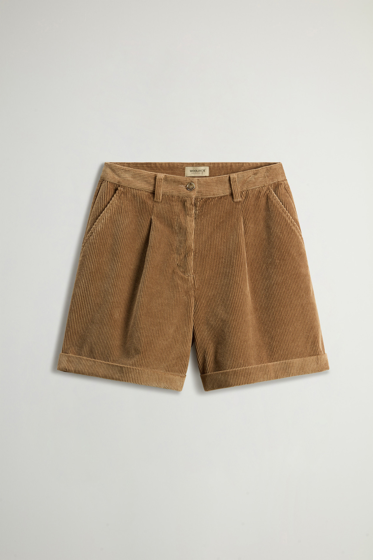 Wide-Leg Corduroy Shorts Beige photo 3 | Woolrich