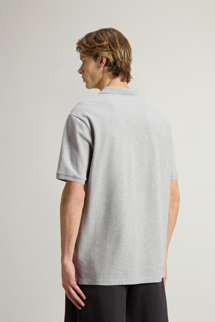 Pure Cotton Pique Polo Gray photo 3 | Woolrich