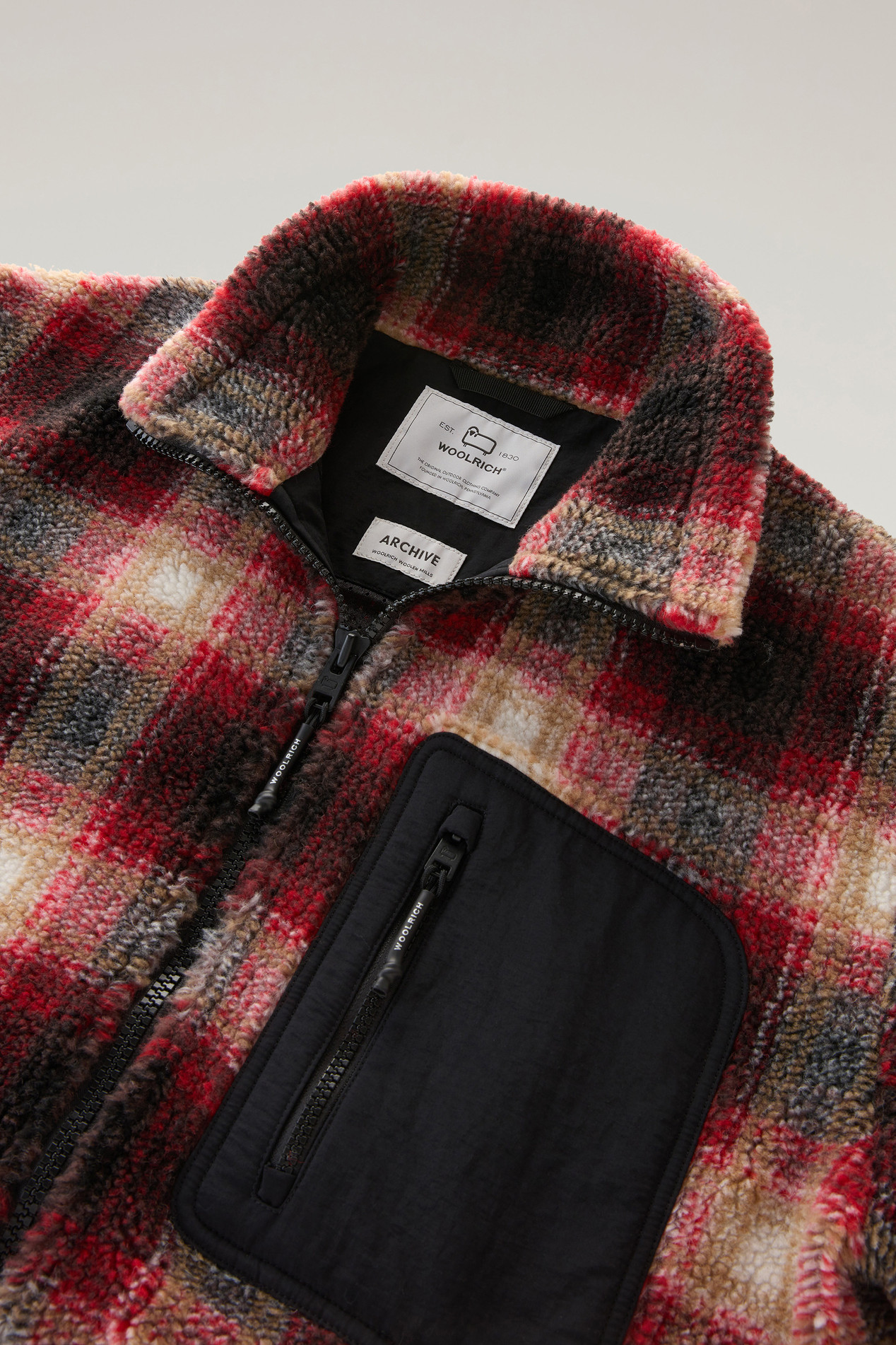Sweatshirt in Sherpa Wool Blend Red photo 2 | Woolrich