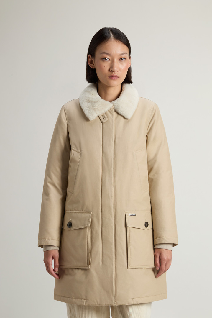 Upstate Parka in Ramar Cloth Beige photo 1 | Woolrich