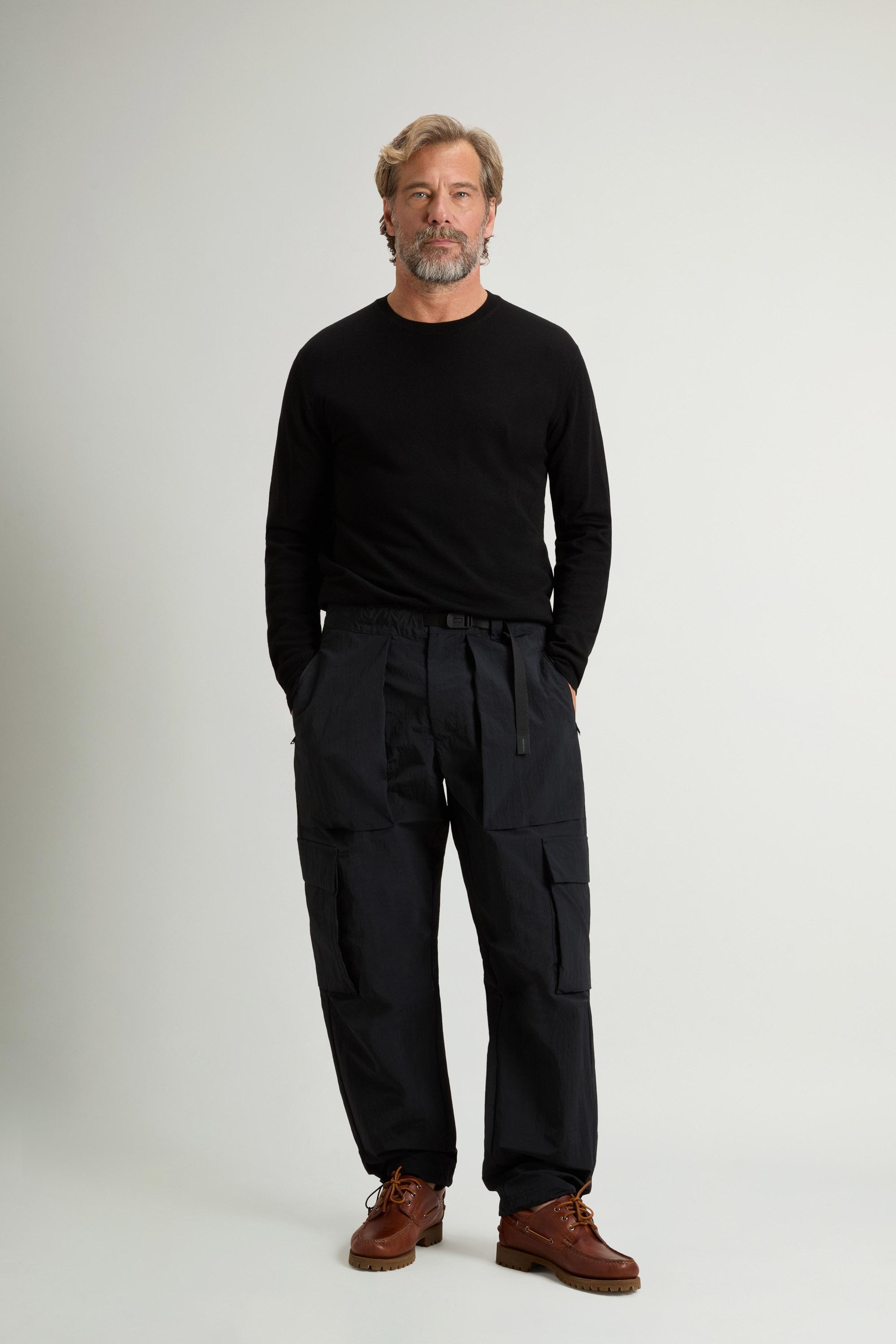 Cargo Pants in Italian Ripstop Nylon Black photo 1 | Woolrich