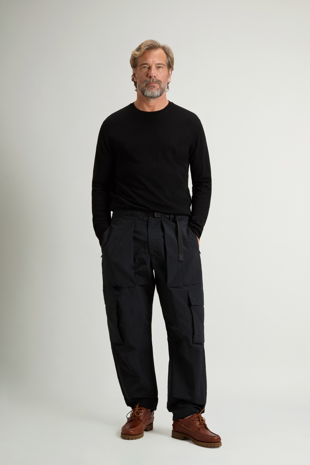 NYLON RIPSTOP CARGO PANT Black photo 2 | Woolrich