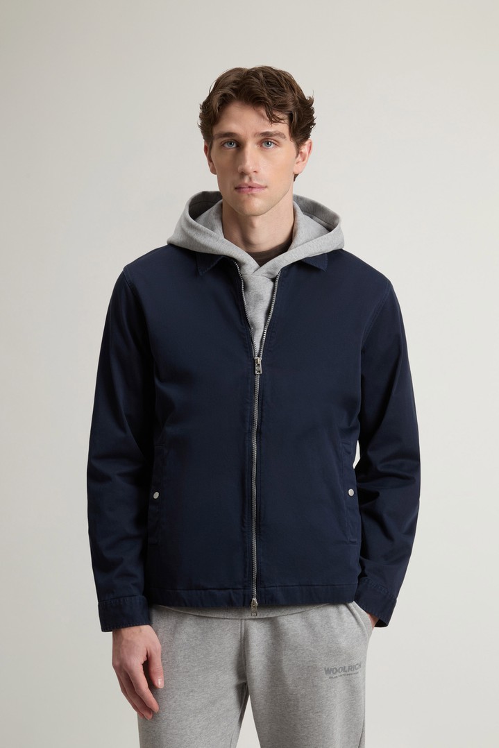 COTTON TWILL TIMBER OVERSHIRT GD Blue photo 1 | Woolrich