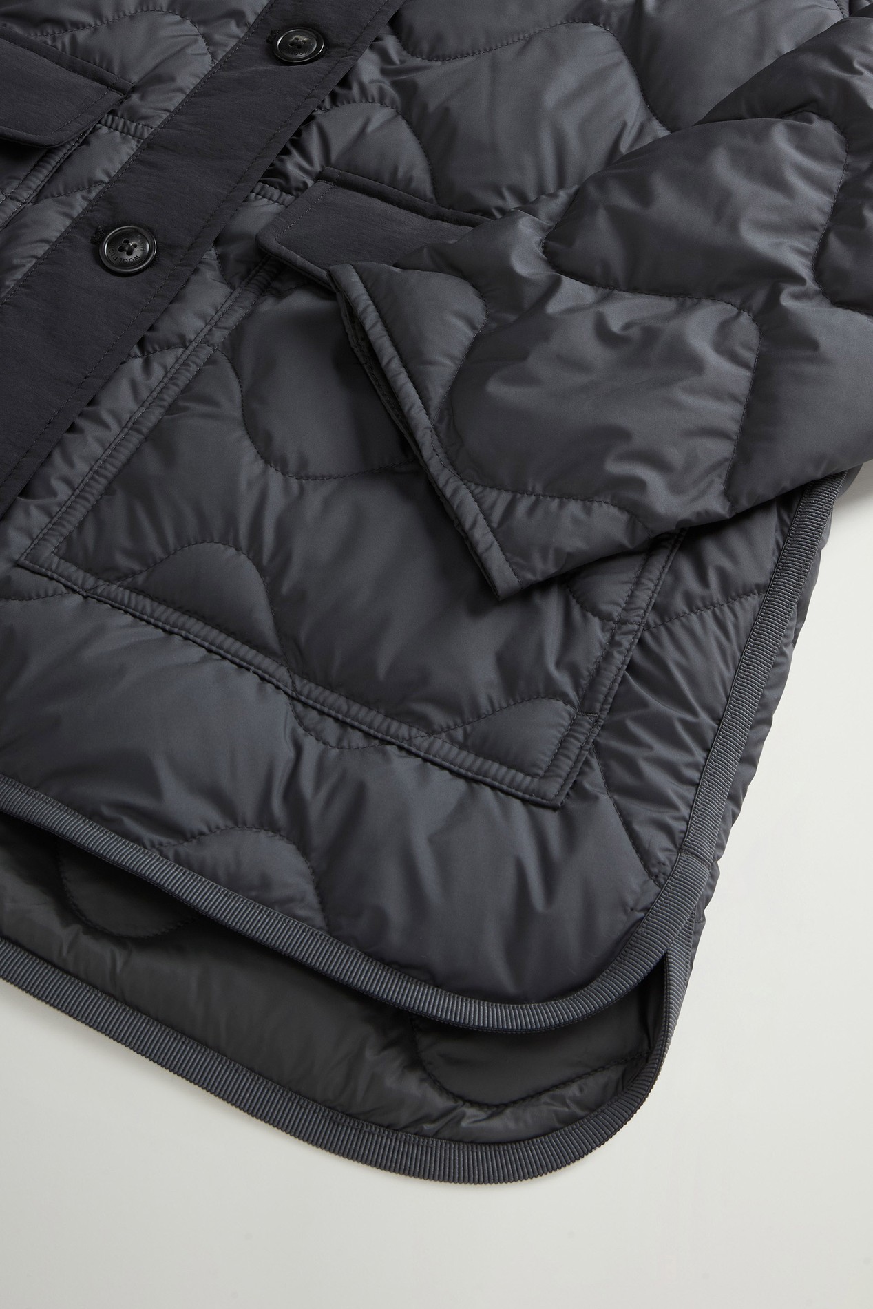 Heritage Steppjacke aus Mikrofaser Grau photo 7 | Woolrich
