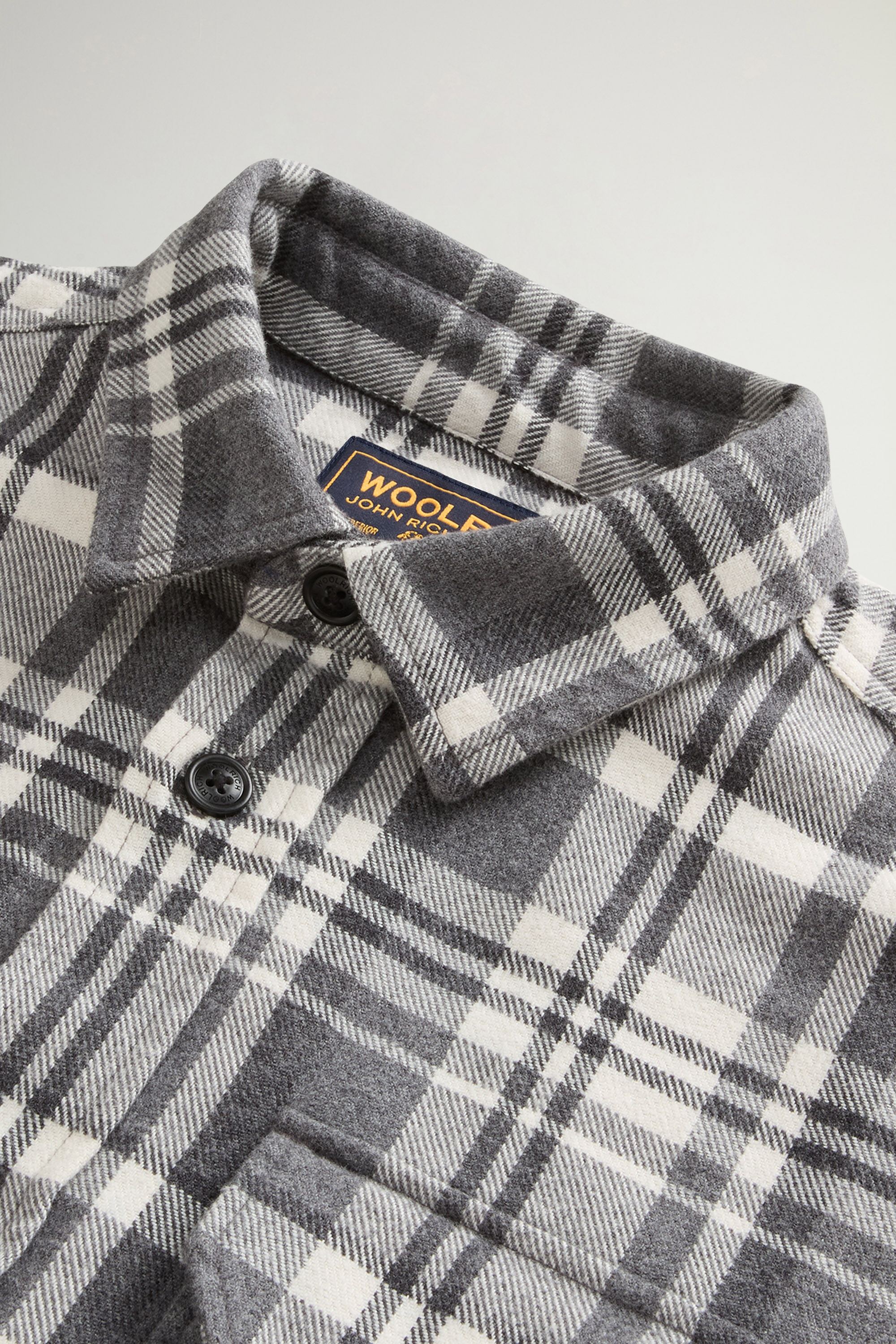 HEAVY COTTON SHIRT Gray photo 6 | Woolrich
