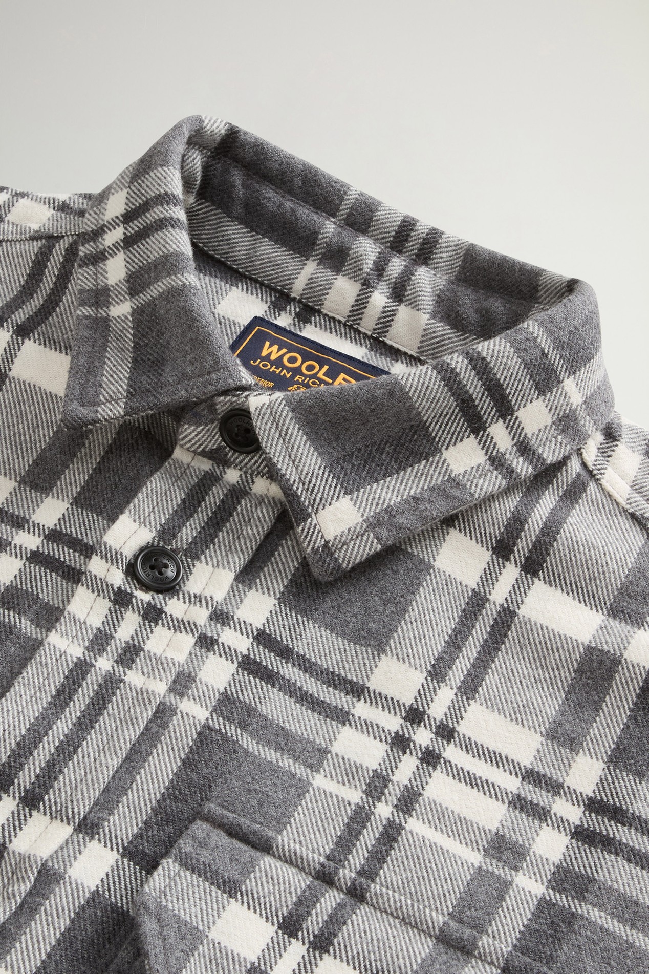 HEAVY COTTON SHIRT Gray photo 6 | Woolrich