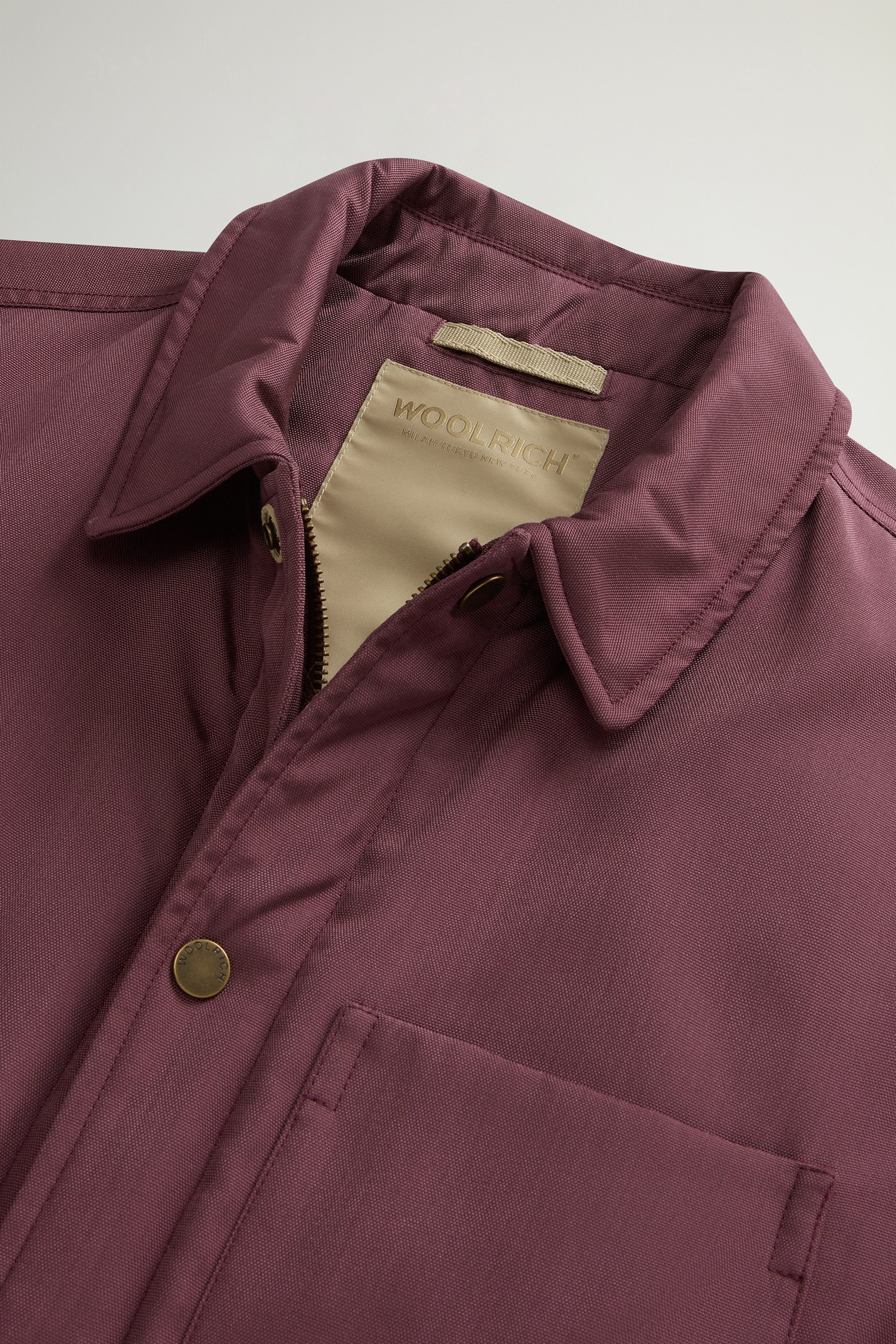 Padded Overshirt in Recycled CORDURA® Nylon Burgundy photo 6 | Woolrich