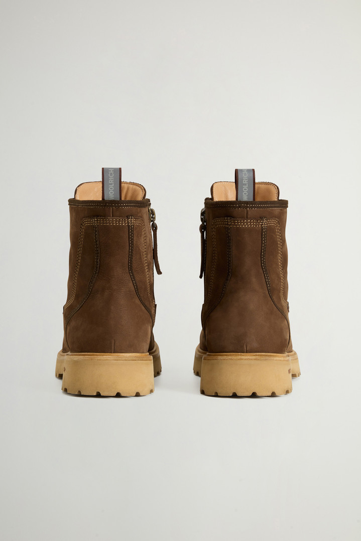 Main Combat Boots in Suede with grain effect Brown photo 3 | Woolrich
