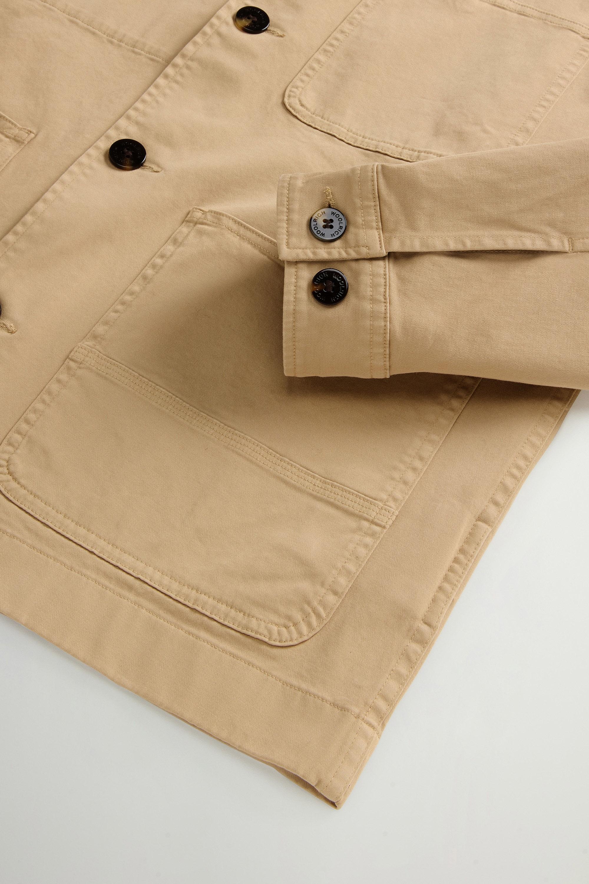 Garment-Dyed Chore Overshirt in Cotton Twill Beige photo 7 | Woolrich