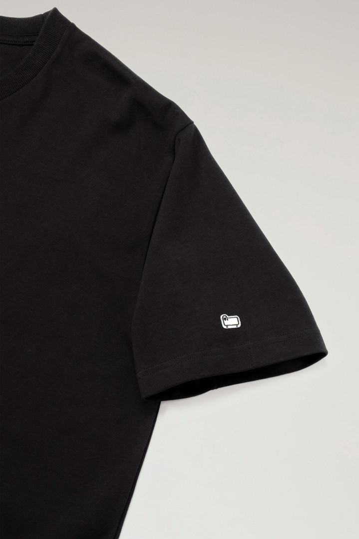 Sheep T-shirt in Pure Cotton Black photo 3 | Woolrich