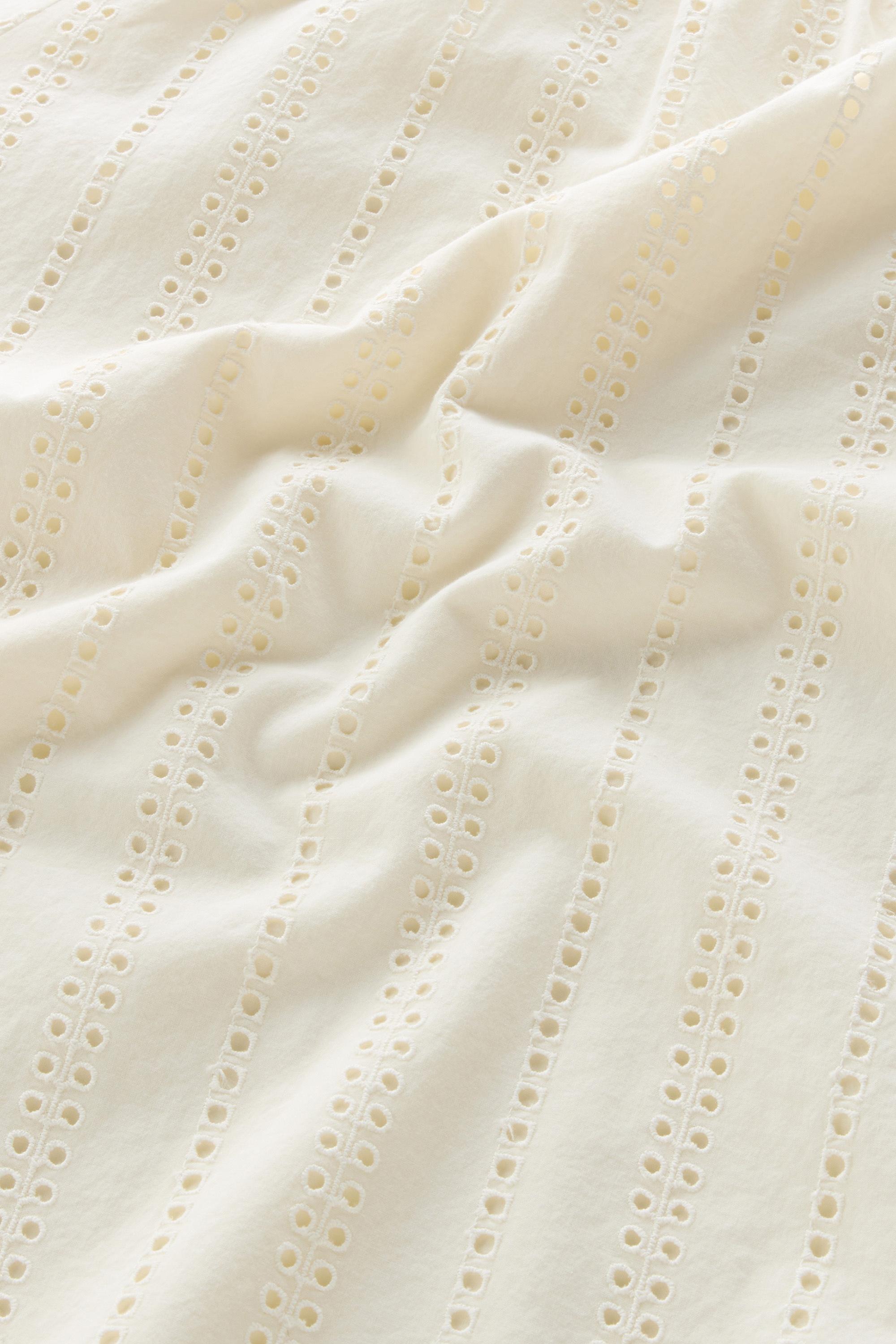 Embroidered Blouse in Pure Cotton White photo 3 | Woolrich