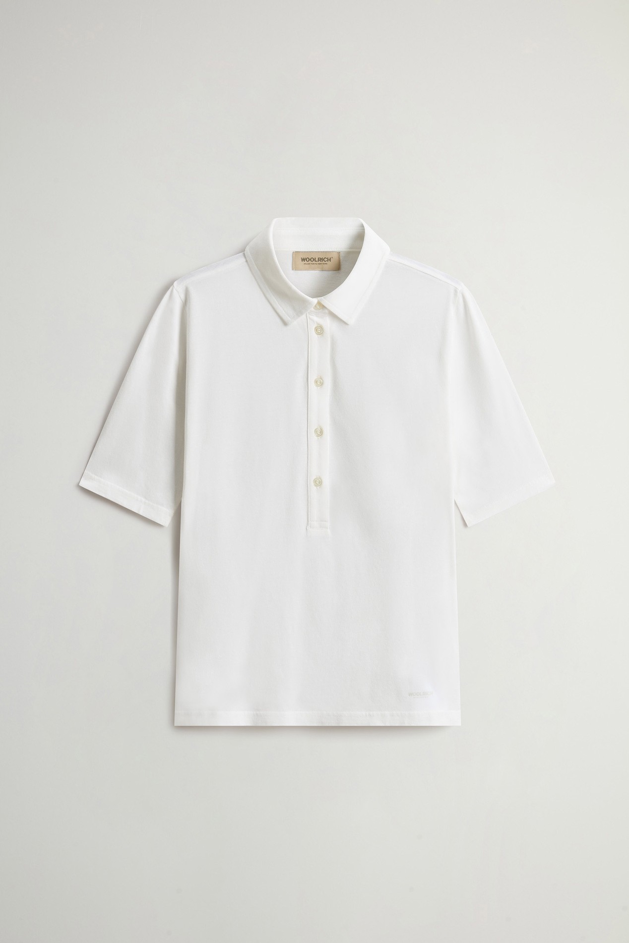 LUXE JERSEY POLO White photo 5 | Woolrich