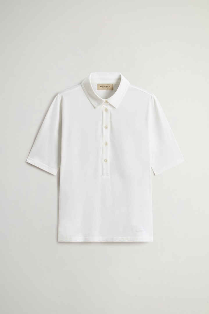 LUXE JERSEY POLO White photo 5 | Woolrich