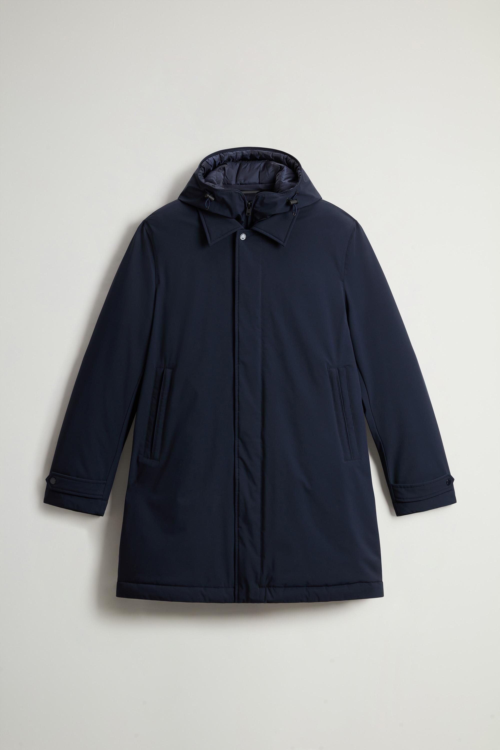 2-In-1 Stretch Nylon Overcoat Blue photo 1 | Woolrich
