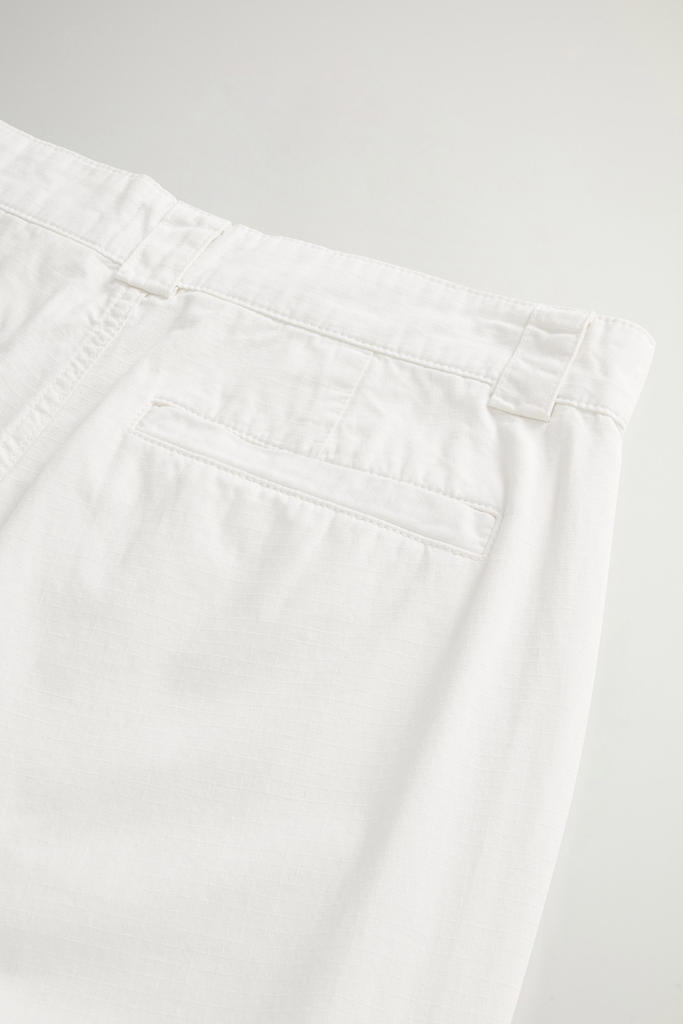 Garment-Dyed Cargo Pants in Pure Cotton Ripstop White photo 6 | Woolrich