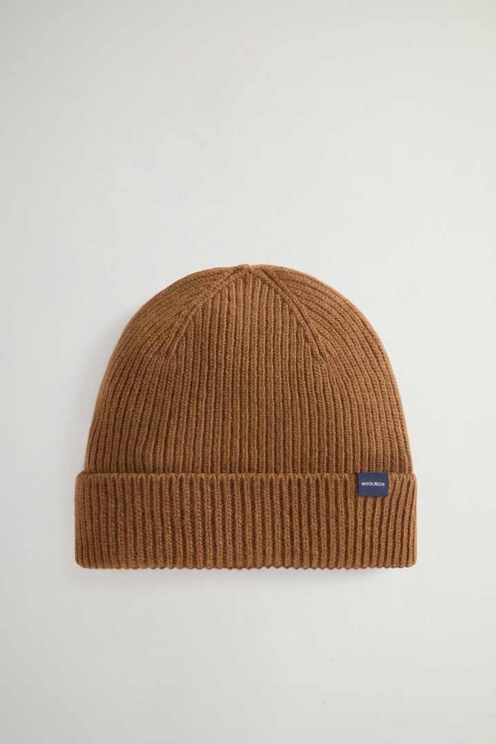 CASHMERE BLEND BEANIE Brown photo 2 | Woolrich