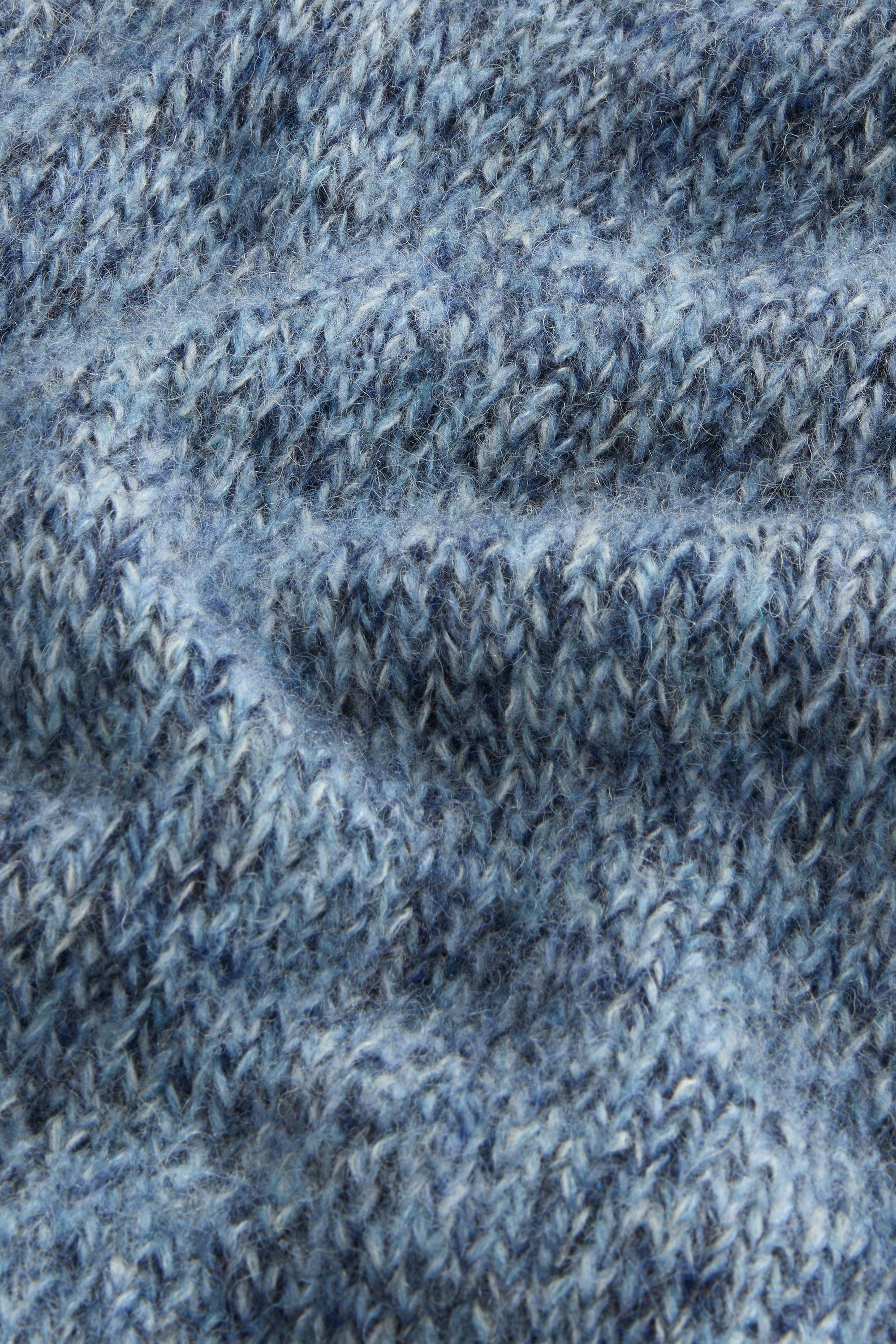 MOULINE ALPACA BLEND V-NECK Blue photo 6 | Woolrich