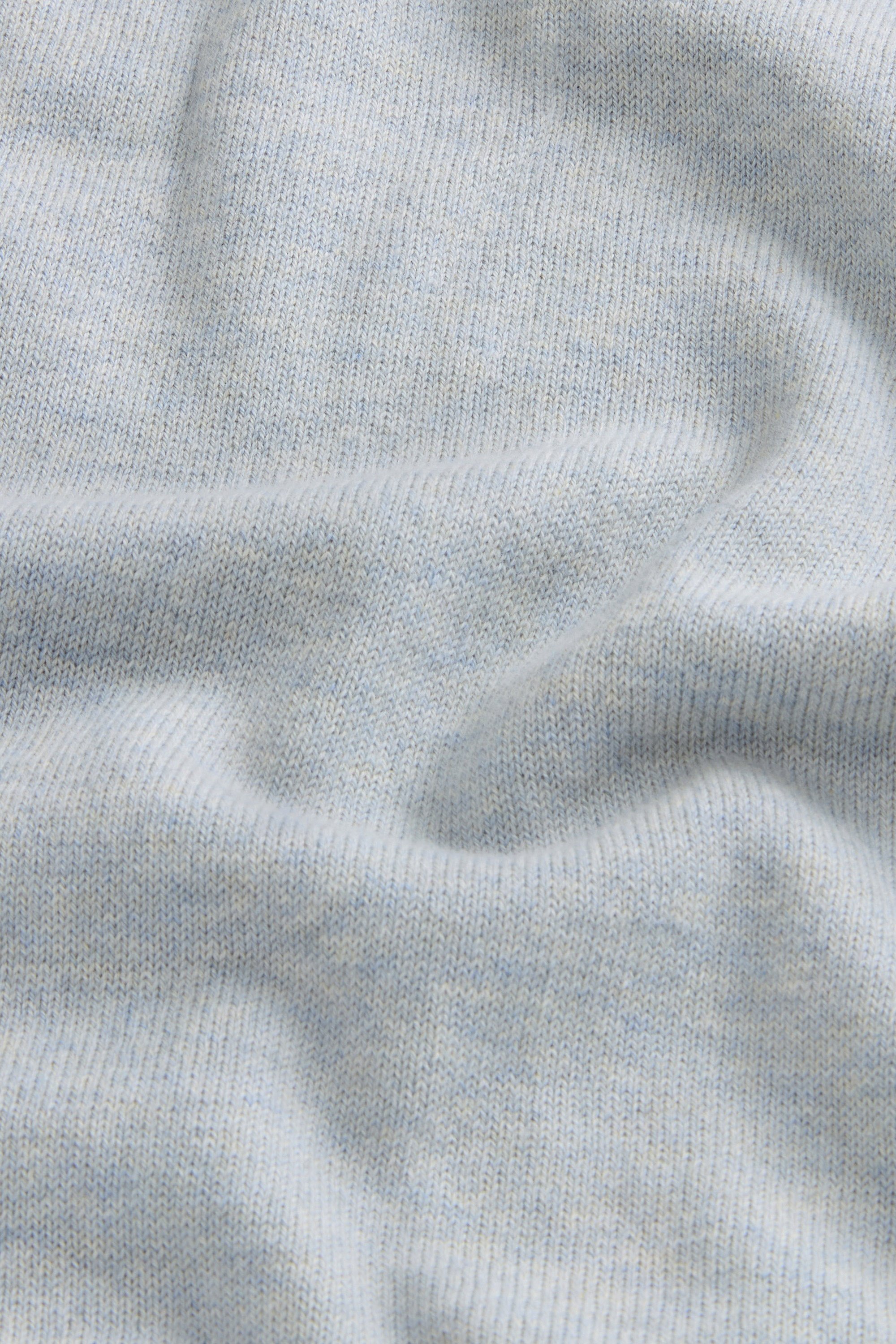 KNITTED POLO Blue photo 7 | Woolrich