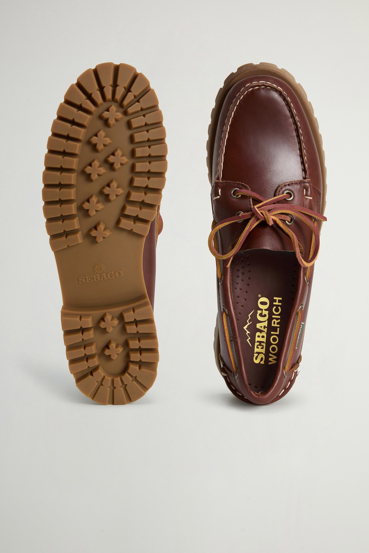 Ranger Mokassins Sebago x Woolrich aus Veloursleder Braun photo 4 | Woolrich