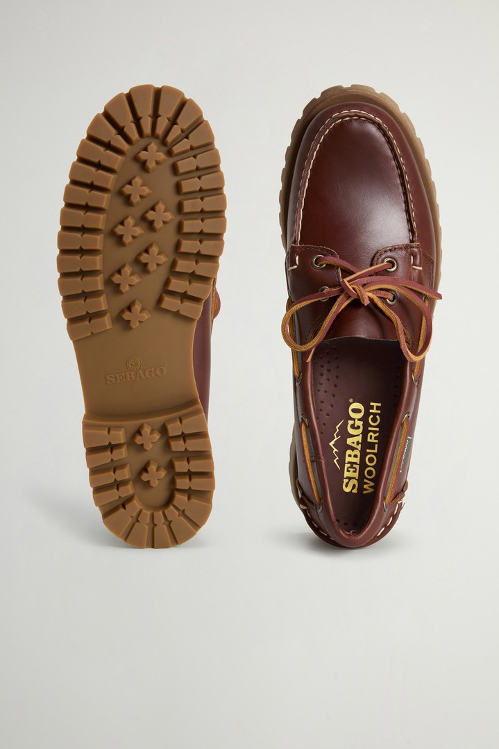 Ranger Mokassins Sebago x Woolrich aus Veloursleder Braun photo 4 | Woolrich