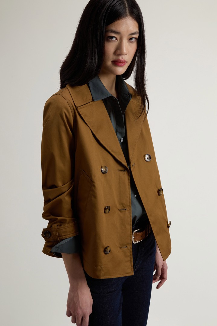 TECH COTTON PEACOAT Brown photo 4 | Woolrich