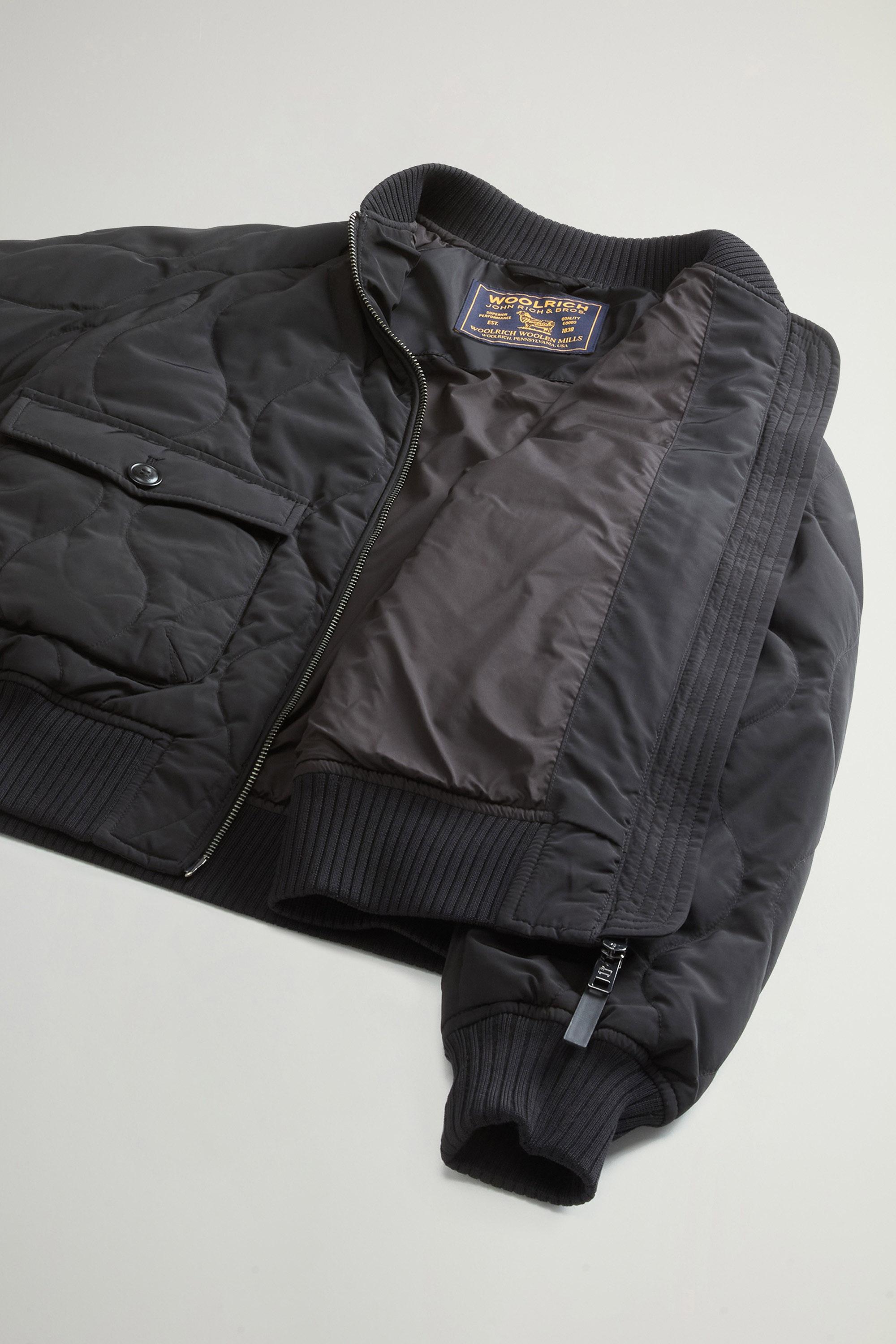 Bomber Military en nylon brillant matelassé Noir photo 8 | Woolrich