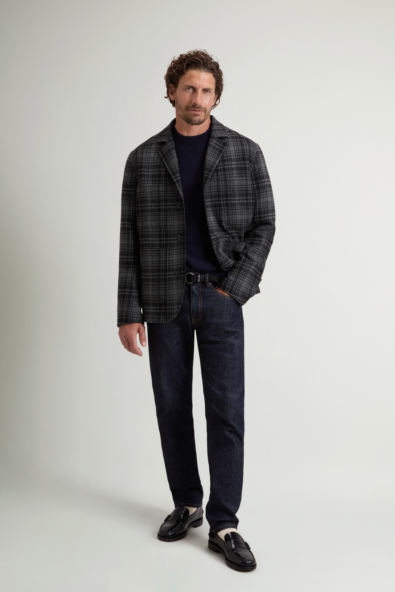 WOOL BLEND FLANNEL BLAZER Grau photo 2 | Woolrich