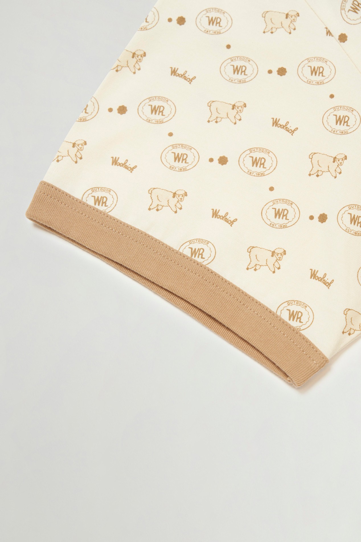 SWEEP CREST RINGER T-SHIRT Beige photo 4 | Woolrich