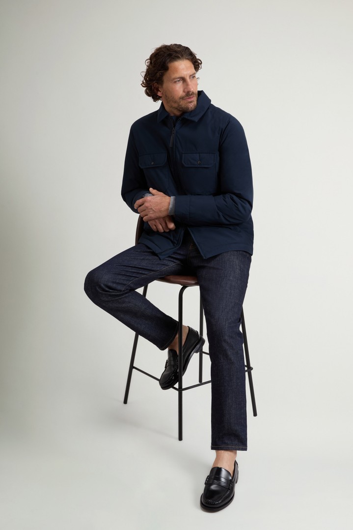 Cloud Padded Overshirt Blue photo 2 | Woolrich