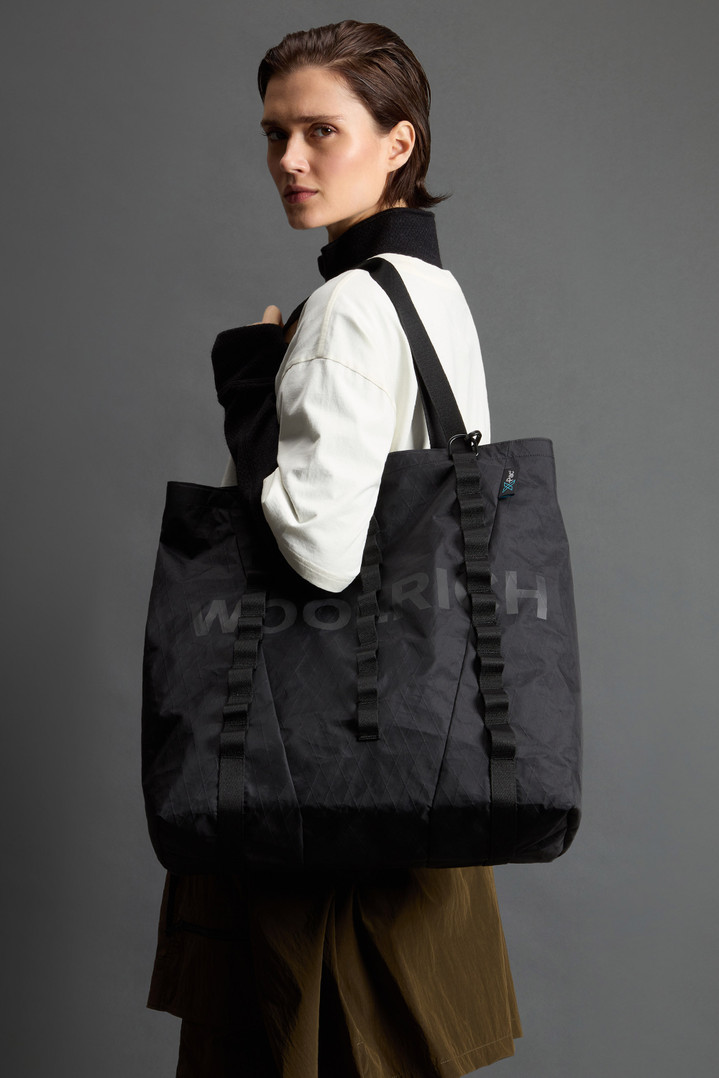 Oversized Tote Bag in X-PAC by Todd Snyder Black photo 8 | Woolrich