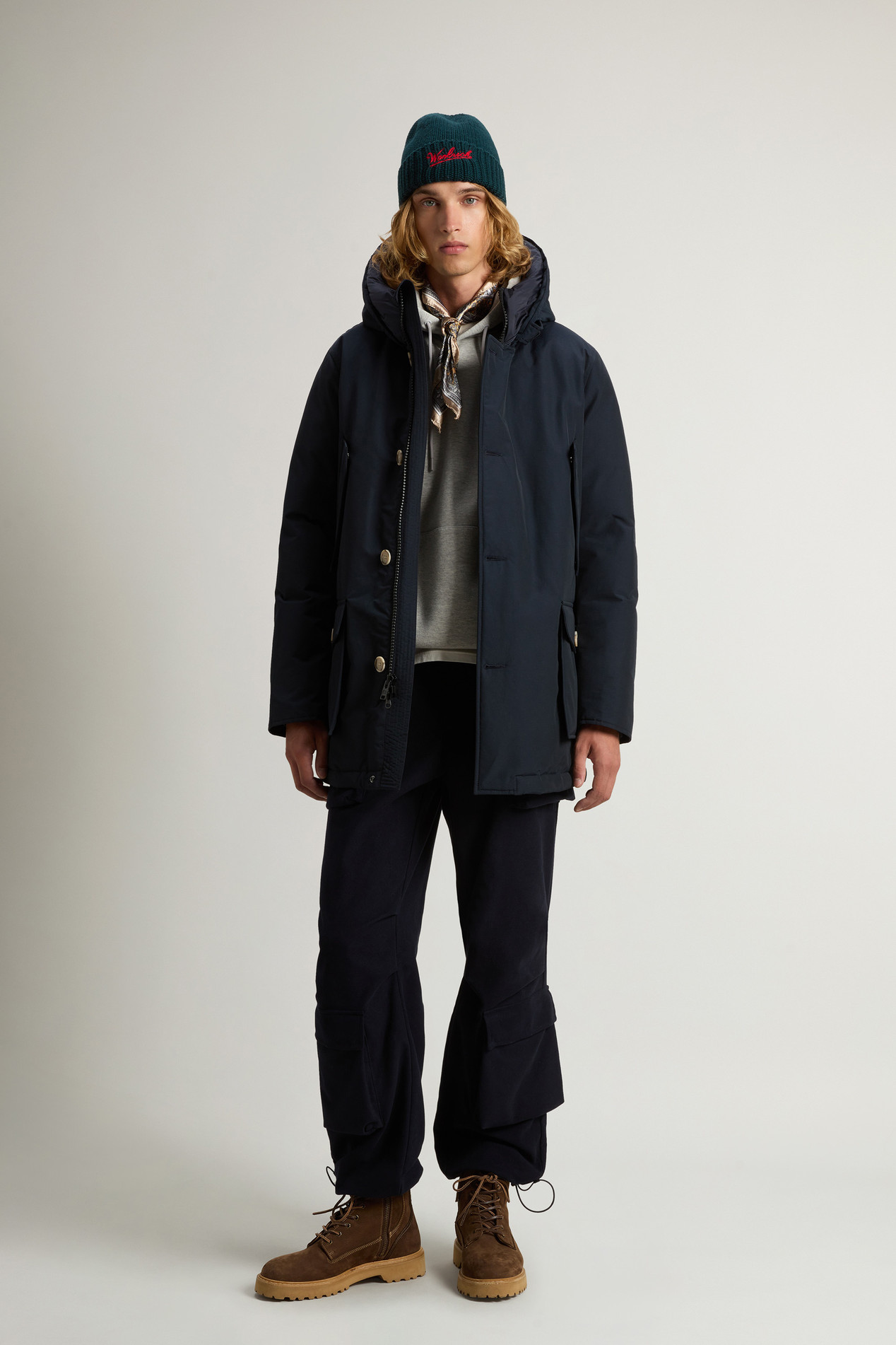 Arctic Parka aus Ramar Cloth Blau photo 2 | Woolrich