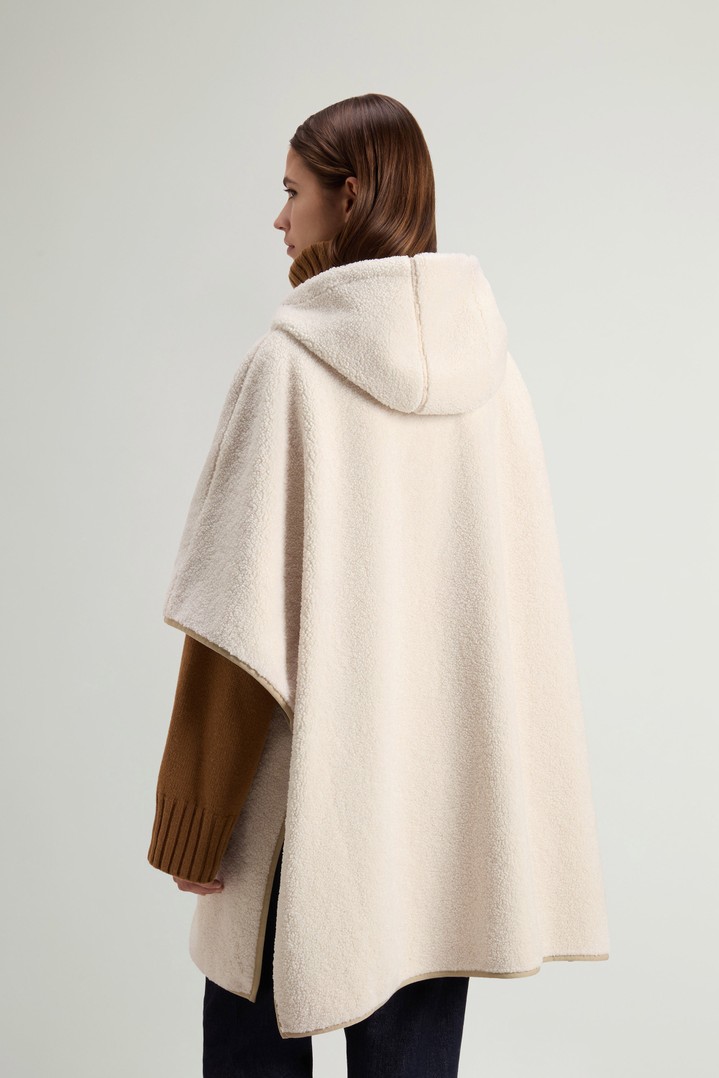 Hooded Cape in Sherpa White photo 3 | Woolrich