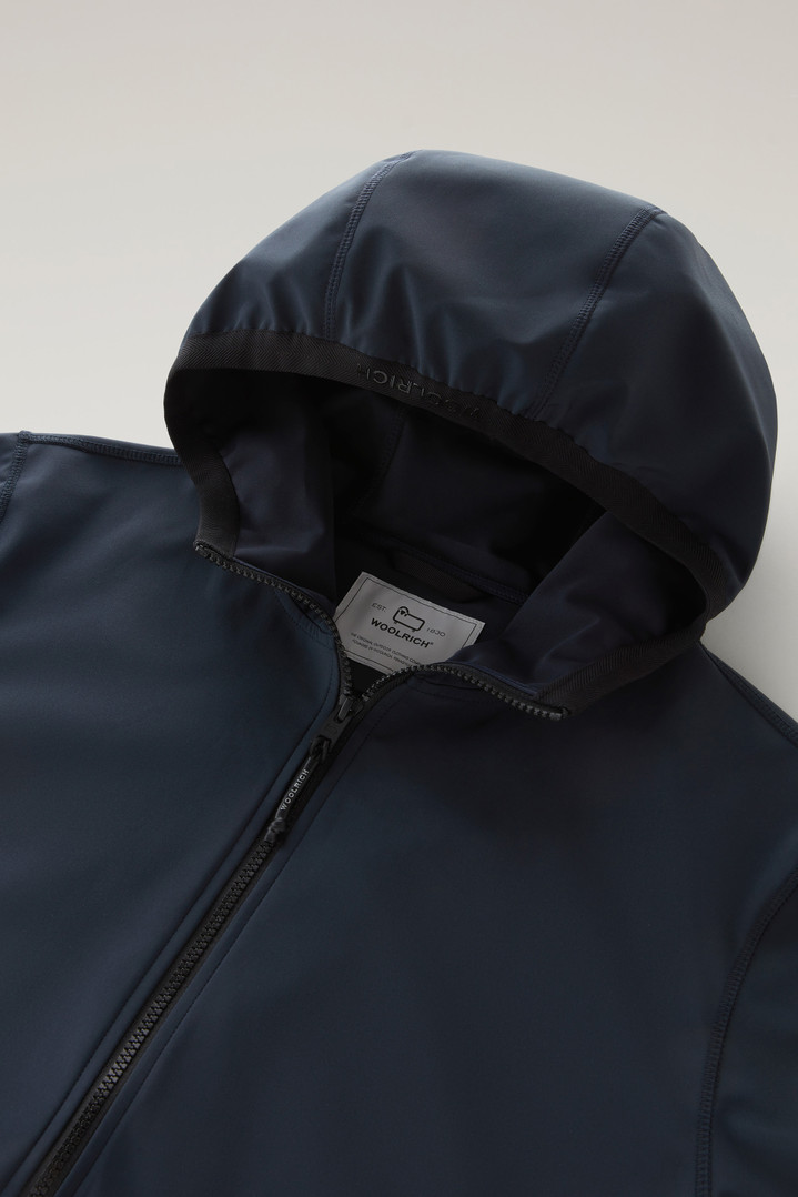 Softshell Hooded Sweatshirt Blue photo 2 | Woolrich